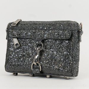 Rebecca Minkoff Black Glitter Mini Bag